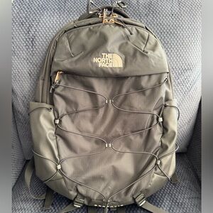 North Face Women’s Borealis Black Backpack With Rose Gold Hardware